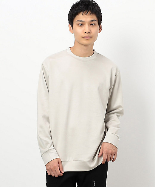 スエードタッチ クルーネックプルオーバー（4767CI05