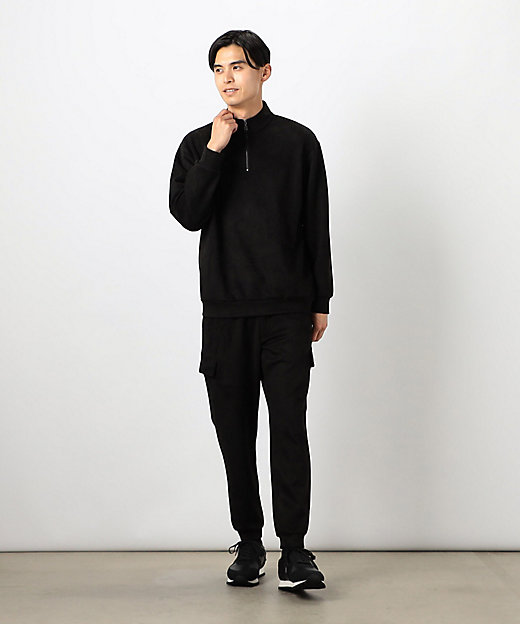 FootJoyセットアップ ハーフジップダブルニットジャガードスウェット