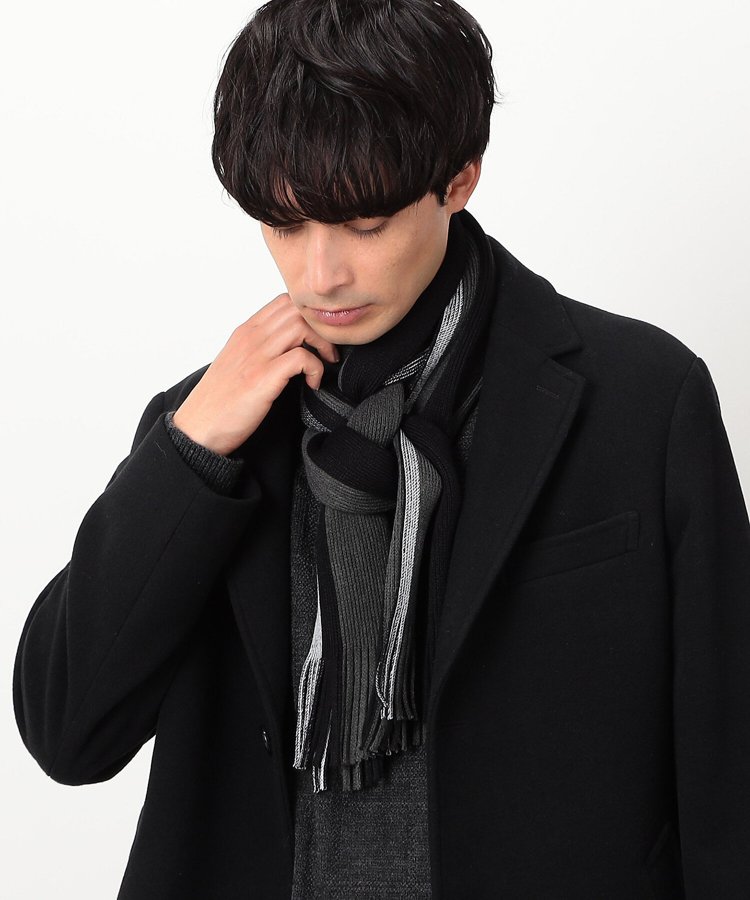 ラッセル ストライプ マフラー（4782RI04） | COMME CA ISM