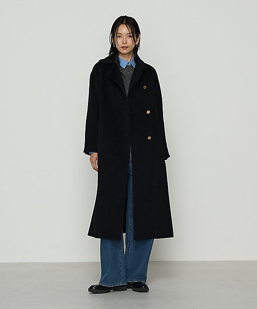 アンゴラウール ロングトレンチコート（0115WM05） | COMME CA