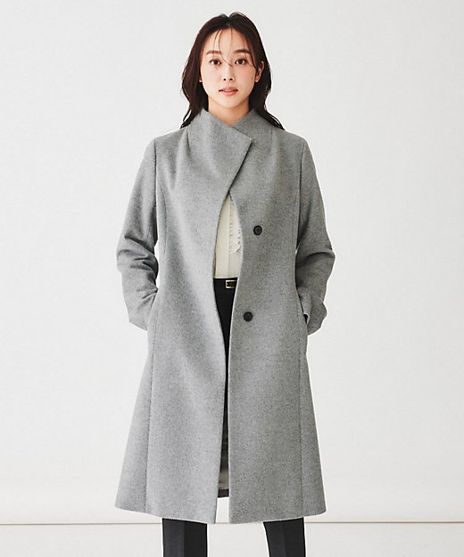 日本製】2WAYスタンドカラーロングコート（2002298209