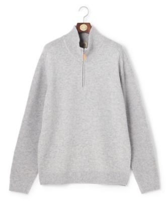 KING SIZE】【Cash Lamb's Wool】ハーフジップ