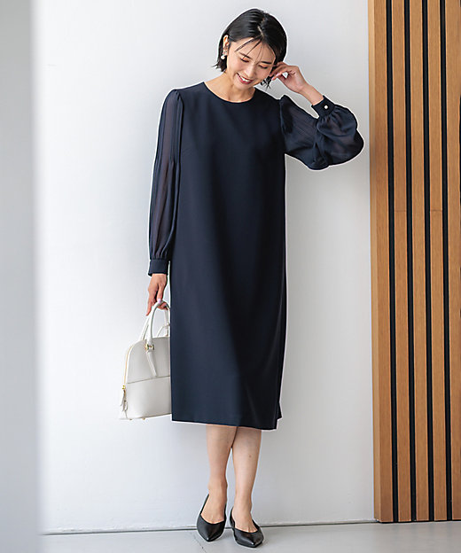 セットアップ対応】トリアセダブルジョーゼット シフォンスリーブ