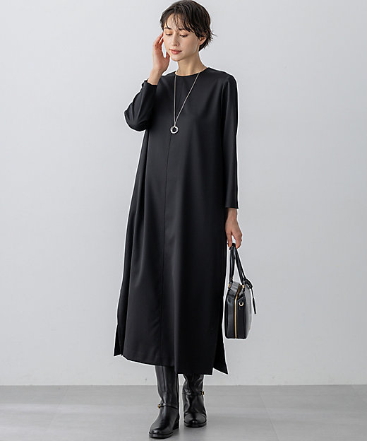 洗える】メリノウールサテン ワンピース（OPWOGW0515） | 23