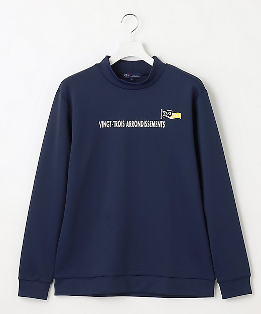 MEN】フロントロゴ モックネックシャツ（TOVTSA0321