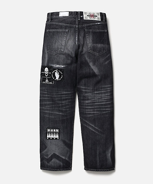 neighborhood supreme ダメージ加工 パッチワーク デニム neighborhood