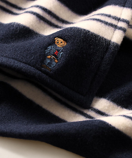 Polo ベア ストライプド ハーフ ブランケット | RALPH LAUREN HOME