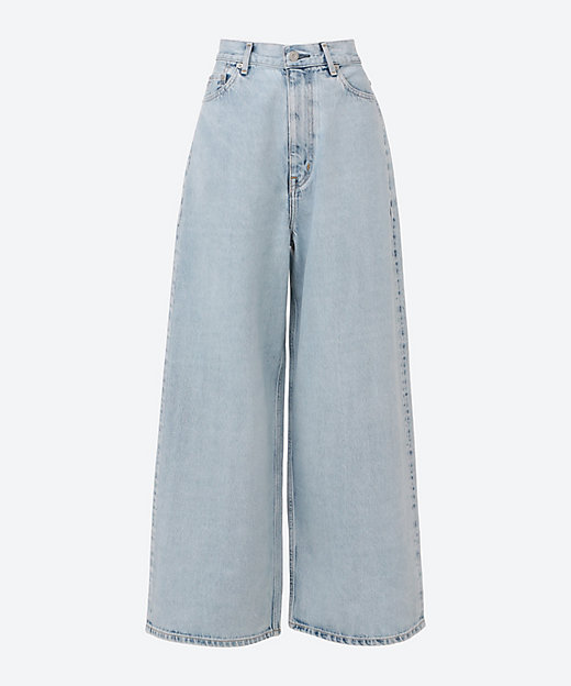 13．5oz DENIM HIGH WAIST WIDE FADE