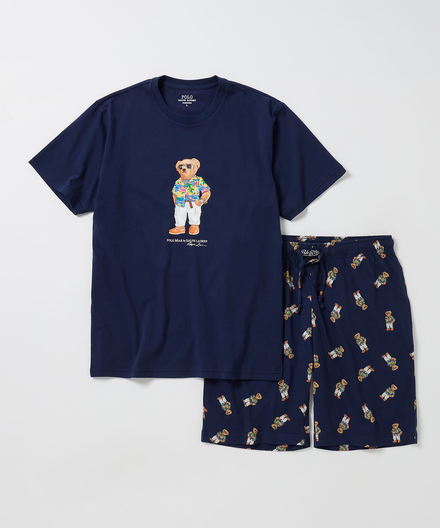 ☆美品☆90sラルフローレンPOLO BEAR上下セット パジャマS(大きめ) 90s