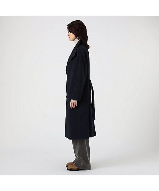 カシミヤビーバー ハイネックロングコート | GALERIE VIE (Women