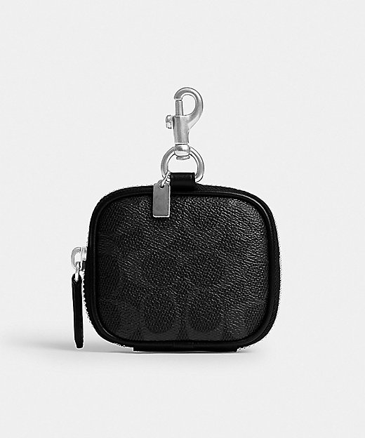 クリップ オン ポーチ・シグネチャー キャンバス | COACH/コーチ