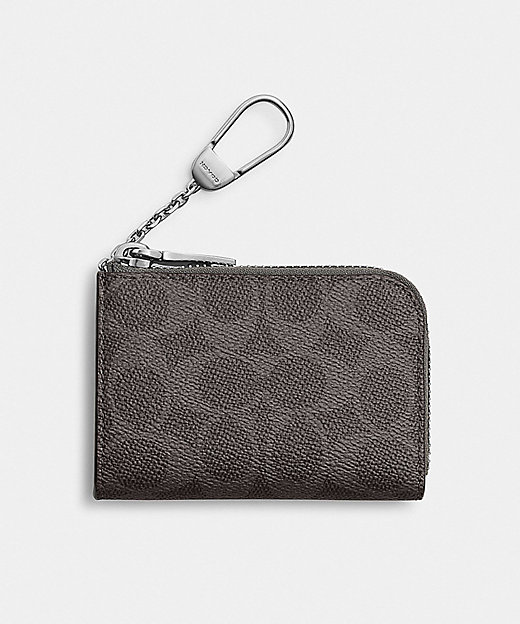 Lジップ キー ケース・シグネチャー キャンバス | COACH/コーチ