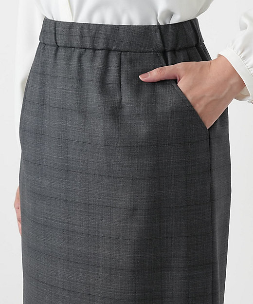 チェックタイトスカート【LORO PIANA】 | Leilian (Women