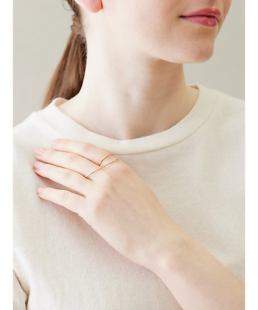 Double finger ring ※フリーサイズ | Hirotaka (Women