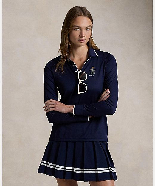RLX テーラード フィット Polo ベア ジャージー ポロシャツ