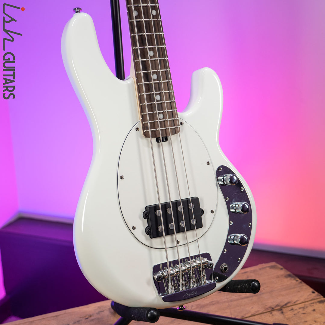 Sterling by Music Man StingRay Short Scale Olympic White – Ish Guitars