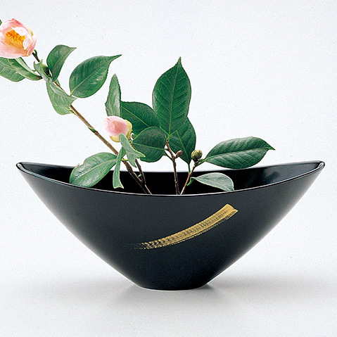 花器 金一筆 シロ/古代朱/黒 花瓶 12-14103/14104/14105 漆器の井助