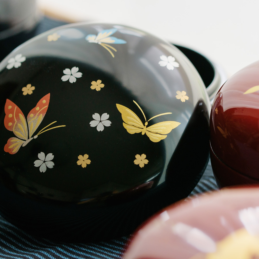 ボンボン入れ 漆塗りキャンディーボックス ボンボニエール 漆器の井助