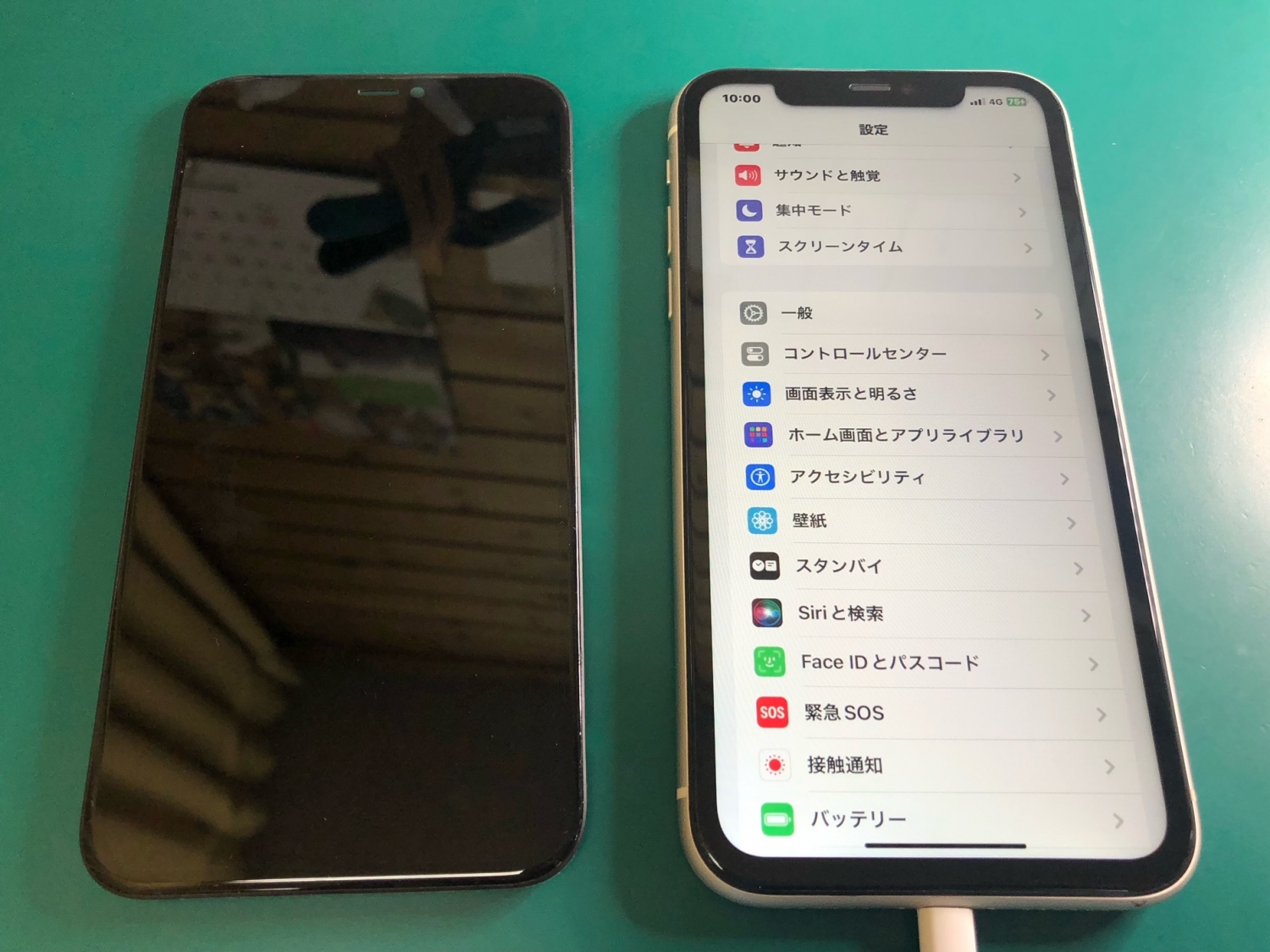 部分的にタッチをしても反応しないiPhoneフロントパネル交換で直りまし