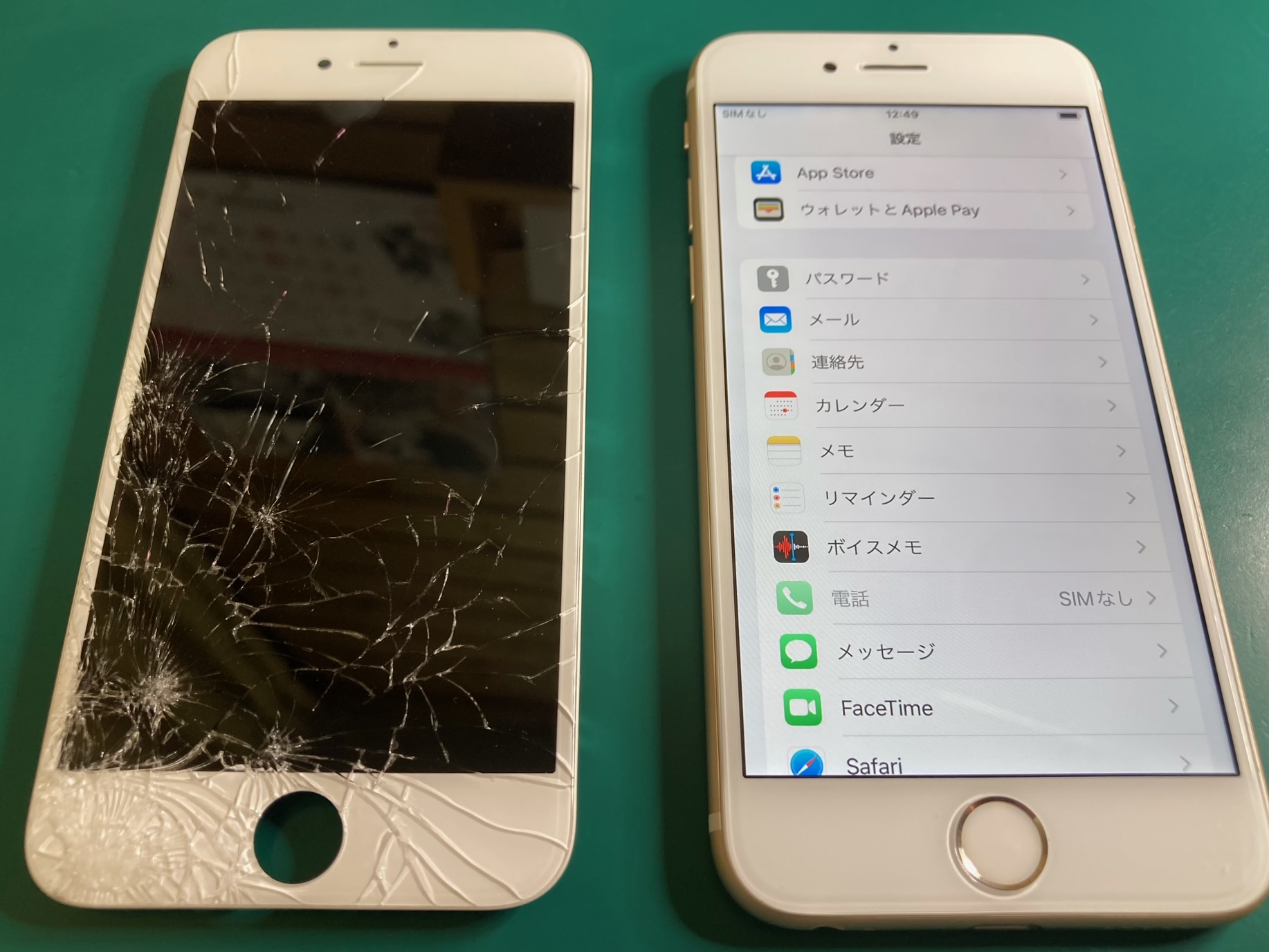 画面のひび割れを直して、お子様用スマホに！iPhoneフロントパネル交換