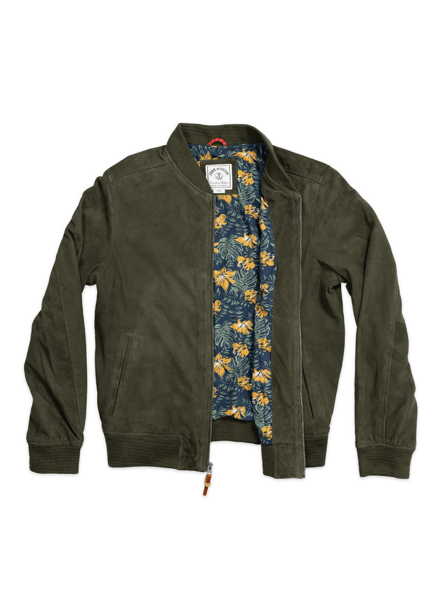 Goat Suede Bomber Jacket – Iron & Resin