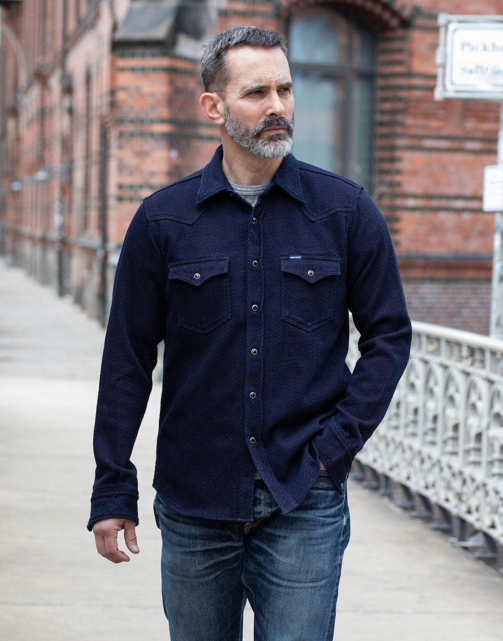 IHSH-208-IND - Kersey Western Shirt - Indigo – IRON HEART GERMANY