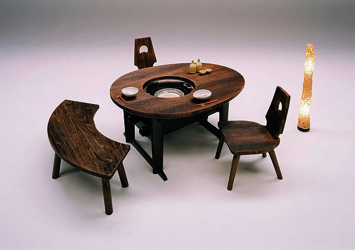 囲炉裏テーブル（桐里工房）
