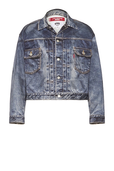 Junya Watanabe x Levi's Inkjet Print BerBerJin Jacket in Indigo | FWRD