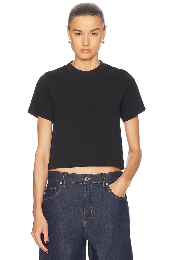 VETEMENTS Shake Your Head Tee in Black & Elephant | FWRD