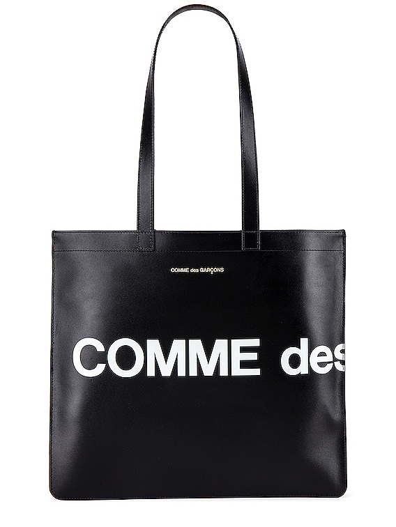 COMME des GARCONS Huge Logo Tote Bag in Black | FWRD