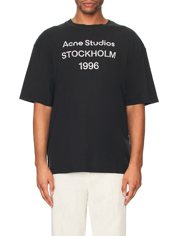 Acne Studios Exford U 1996 T-shirt in Faded Black | FWRD