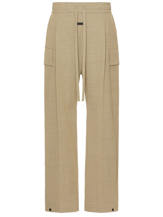 Fear of God Wide Leg Cargo Pant in Melange Beige | FWRD