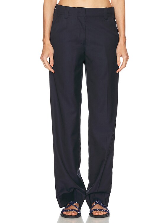 Miu Miu Wide Leg Pant in Blue | FWRD