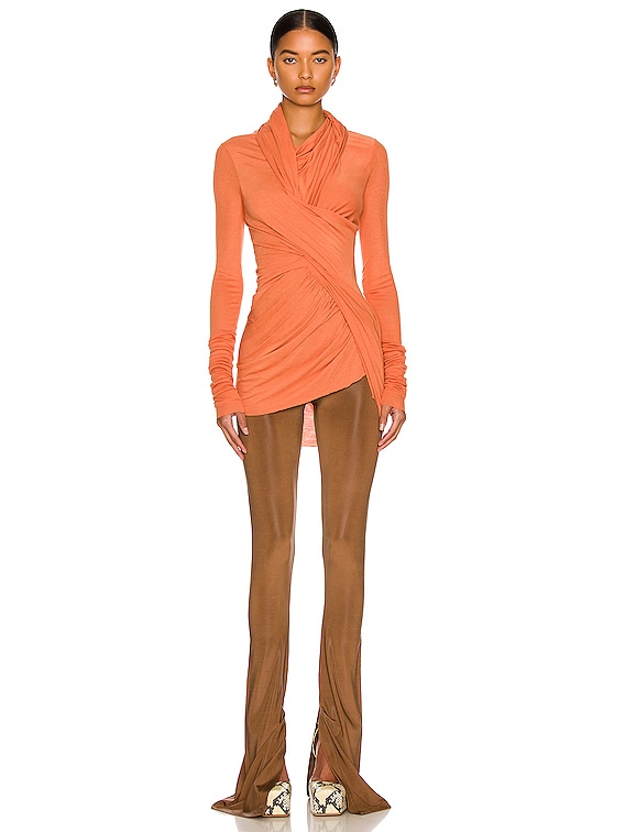 RICK OWENS LILIES Magnetic Top in Tangerine | FWRD