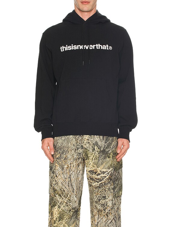 thisisneverthat T Logo Hoodie in Black | FWRD