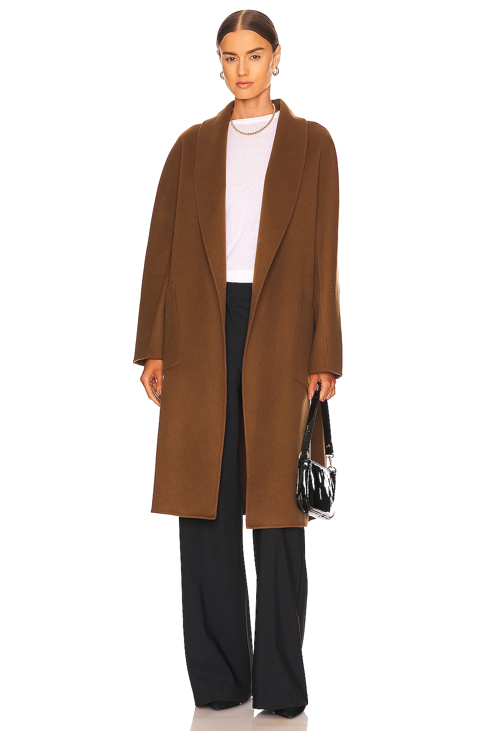 LAMARQUE Thara Coat in Milk Chocolate | REVOLVE