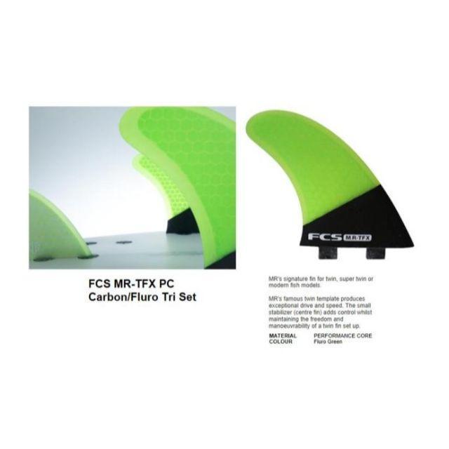 送料無料SALE△FCS MR-TFX PC CARBON TWIN + STABILISER FINS