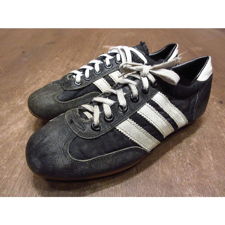 ビンテージ80's○adidasレディースレザースパイク黒Size 3 1/2