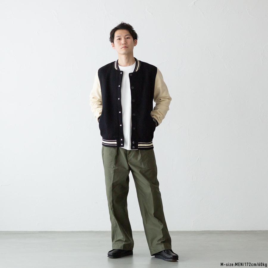 20%OFF】メイドブランクス レターマン ジャケット スウェット ヘビー