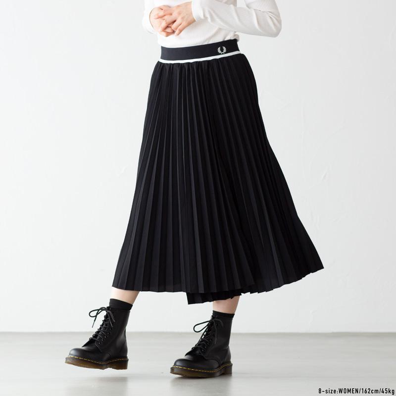FRED PERRY（フレッドペリー） ラップ プリーツ スカート FRED PERRY
