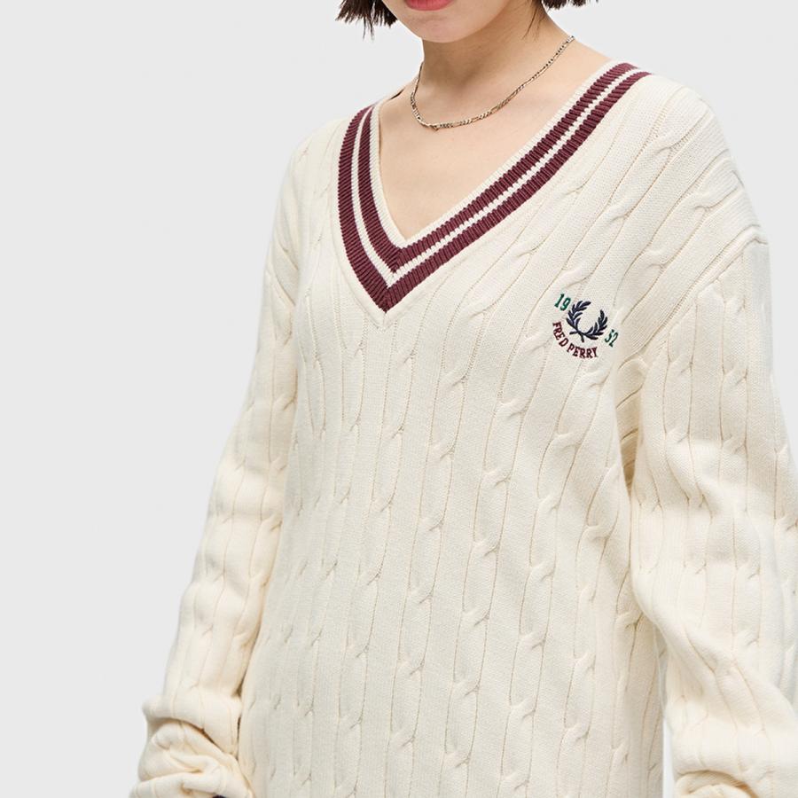 FRED PERRY（フレッドペリー） ケーブル ニット テニス ジャンパー