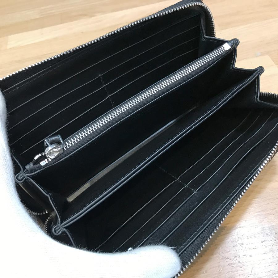 PRADA（プラダ） 【超美品】プラダ ラウンドファスナー長財布 ブラック
