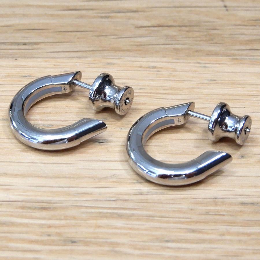 HERMES シルバー ピアスサボ (片耳用) エルメス シングルピアス サボ
