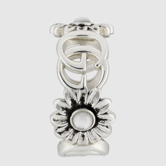 GUCCI（グッチ） フラワーモチーフ リング レディス シルバー
