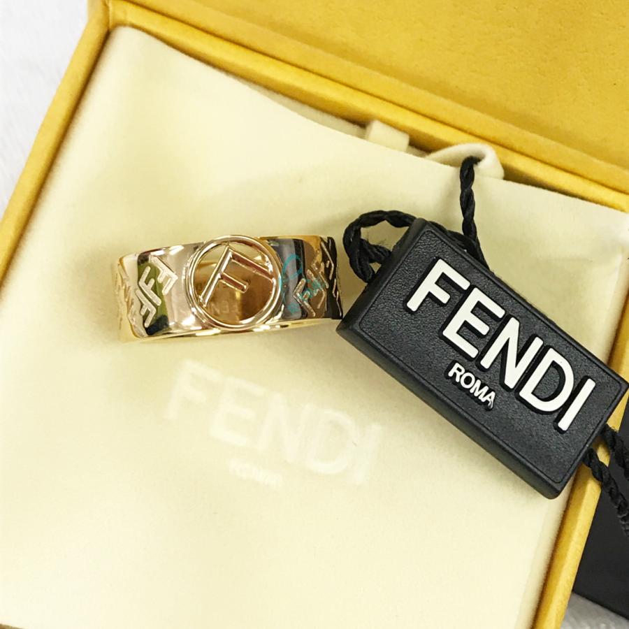 FENDI（フェンディ） FF リング ロゴ ゴールド 8AG796 8AG796A6FFF0CFK