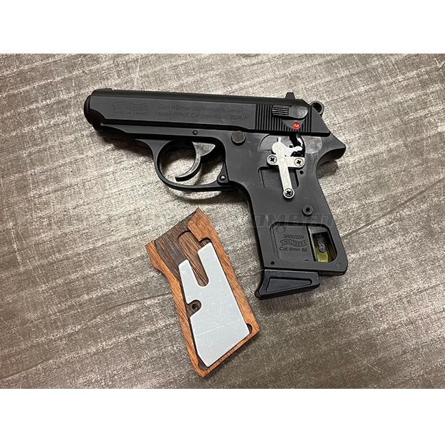 PANDORA ARMS】ウッドグリップ マルゼン製 ワルサーPPK/S用ブラウン