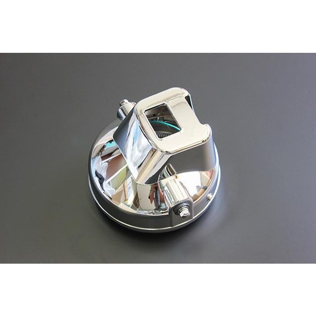 ガラスレンズ メッキ 180mm ヘッドライト クリア 新品 汎用 ZRX400
