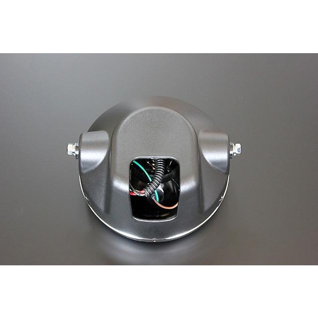 ガラス 180mm ヘッドライト イエローレンズ 黒 新品 汎用 XJ400D