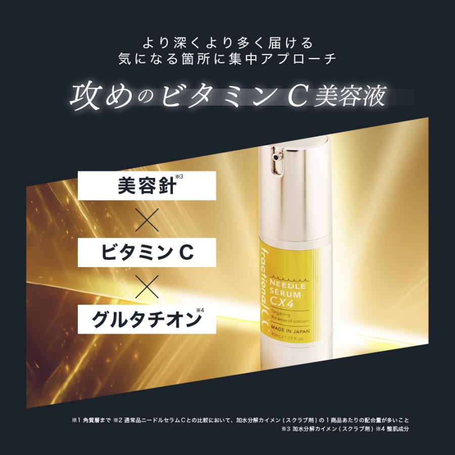 公式】フラクショナルCC ニードルセラムCX4 ビタミンC グルタチオン