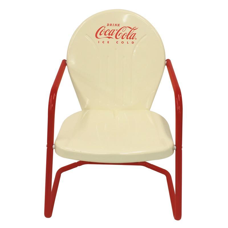 コカコーラ メタル テーブル チェア セット クリーム レトロ